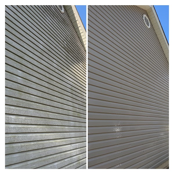 Vinyl siding, the right way. — before and after by Hoffs Exterior Cleaning